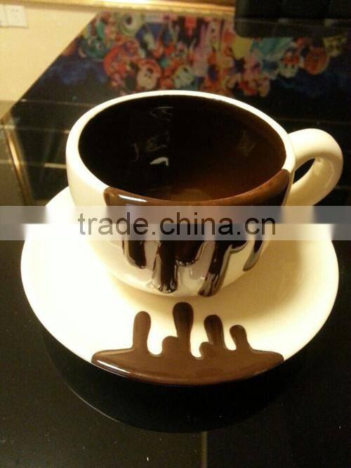 2015 Wholesale customized glazed ceramic coffee cup