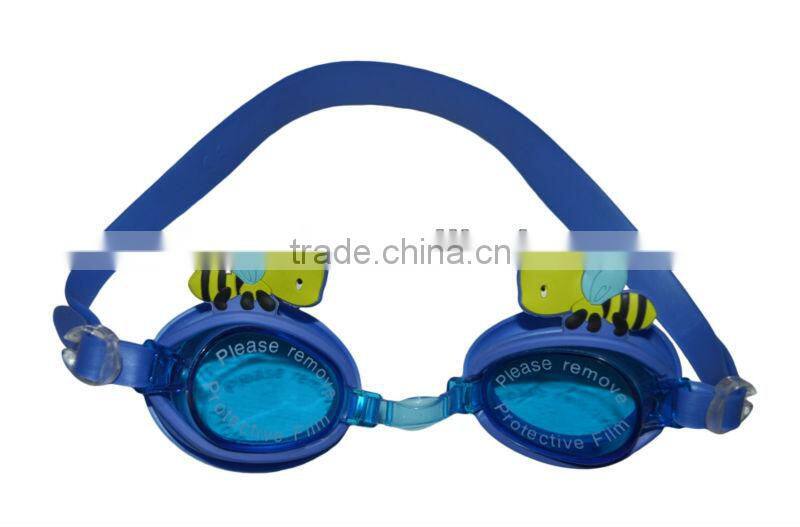Cartoon silicone swim goggles for children