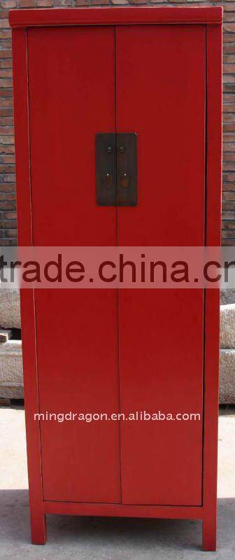 Chinese Antique Cyan Wardrobe / Wedding Cabinet