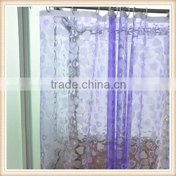 Colorful China supplier crystal shower curtain