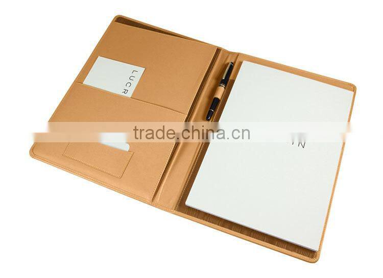 A4 Portfolio folder With Notepad and documents bag high quality business pad holder, Simple portfolio