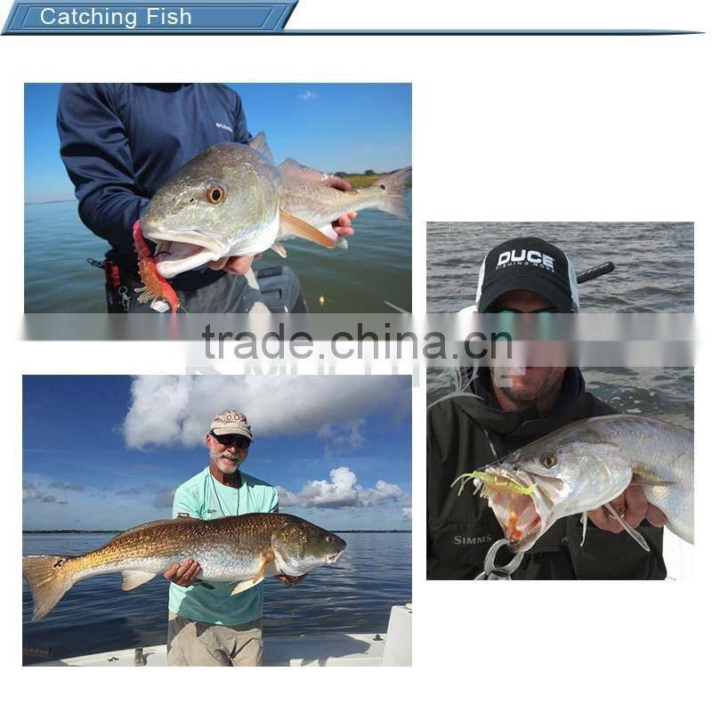 Kmucutie CHS006 soft live smart shrimp fishing lure lumo eyes VMC hook for saltwater fishing