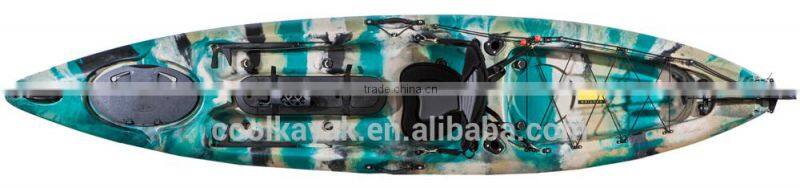 No inflatable fishing pedal ocean kayak made in China cheap plastic wholesale kayak