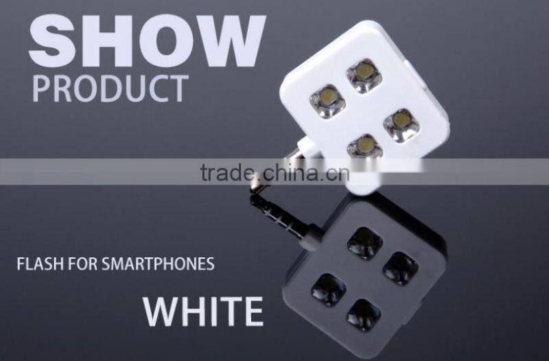 For ios and android Universal Mini 4 LED Camera Flash Selfie Fill Light Selfie Night Photo