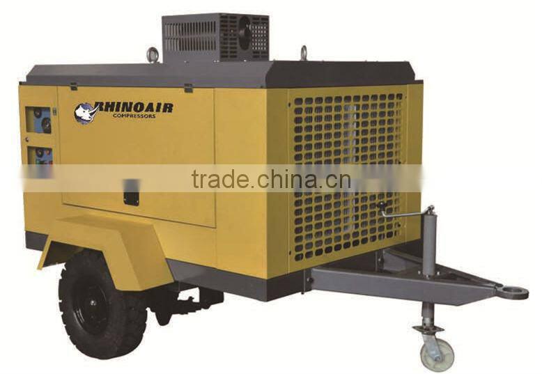 RHINOAIR Portable diesel screw air compressor TROGY-67A 50KW 67HP