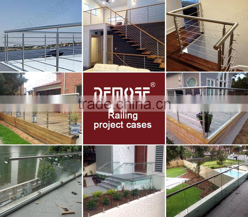 prefab homes balcony frosted frameless glass balustrade