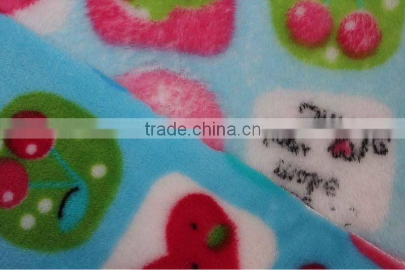 frog print flannel fleece fabric