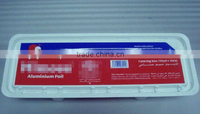 12" and 18" kitchen foil dispenser cling film baking paper cutter box holder plastic packaging box w/ blade slide cutter