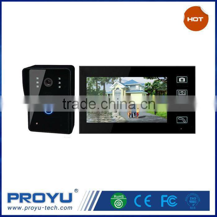 Clear Night-viewing 2.4GHz 7 Inch TFT Digital Wireless Video Door Phone