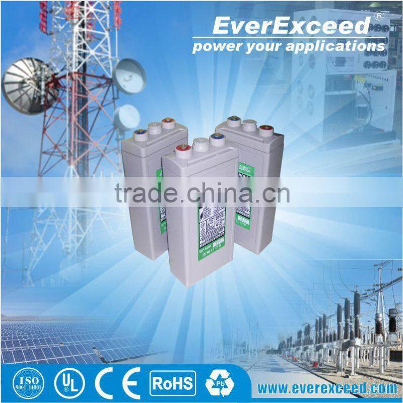 EverExceed Maintenance Free 220ah battery , Deep Cycle Solar Battery for solar energy