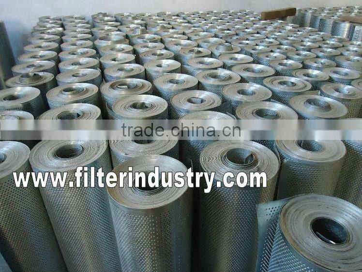 Perforated metal mesh for filter industry