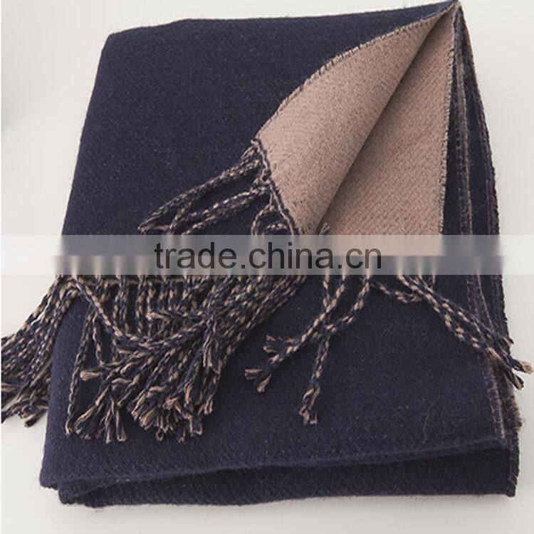 Solid Color Soft Custom Scarf with Tassels