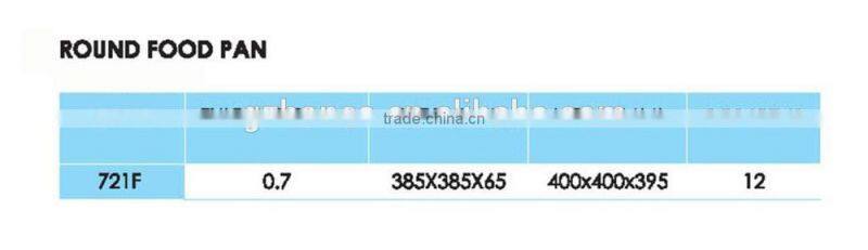 4L stainless steel lunch round plate, round shape food tray
