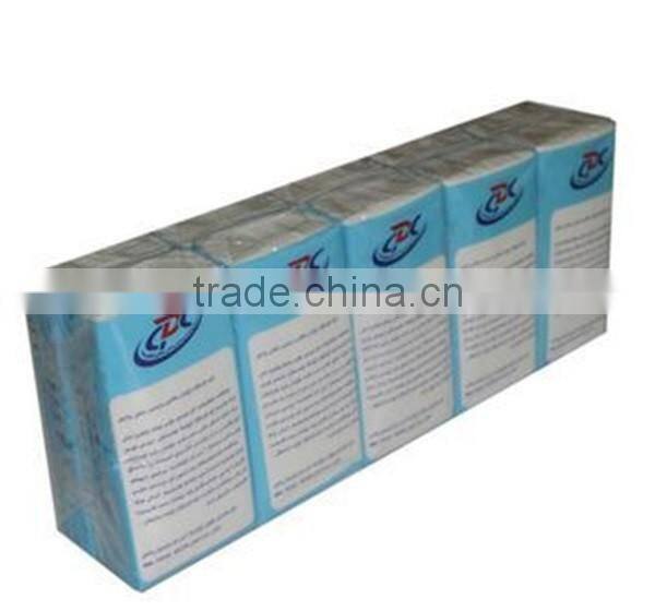 Pocket Facial Tissue Paper with logo printed Hankies Handkerchief