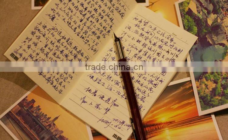 Custom made all kinds of recycle brown kraft paper notebook