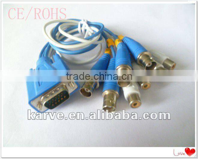 G-KARVE HDB15P M 4blue BNC F+4white RCA F cable