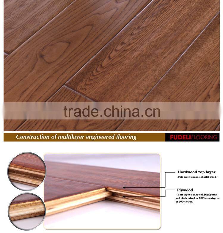 AB grade FSC Certified white wash oak engineered flooring