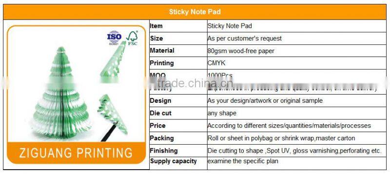 Fancy Butterfly Shaped Sticky Note Pad