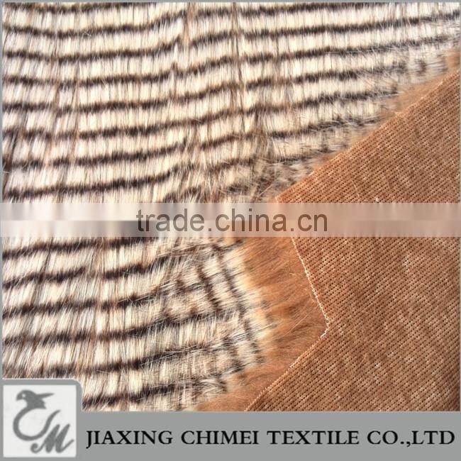 long pile brown pawie piora faux fur used for bag