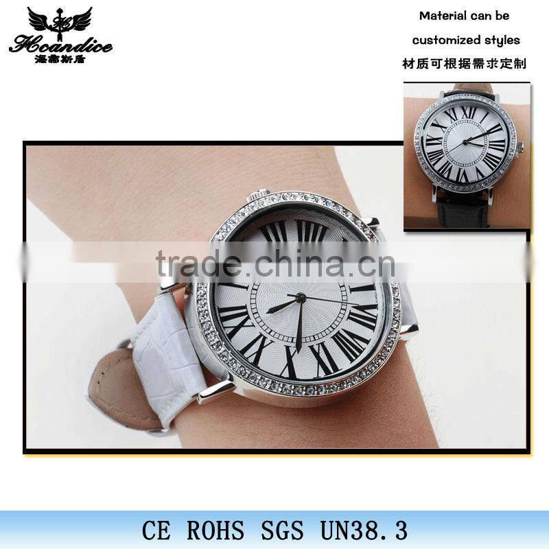 best sale alloy waterproof big face watches for women