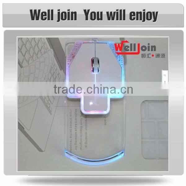Multicolor transparent usb 2.0 wireless optical mouse