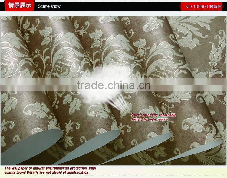 Beautiful interior decoration classic flower wall wallpaper