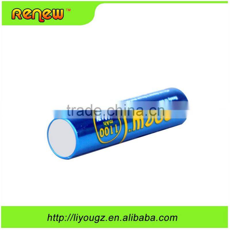 RENEW brand Ready-To-Use NiMH 1100mAh AAA Rechargeable Batteries, 8 Pack