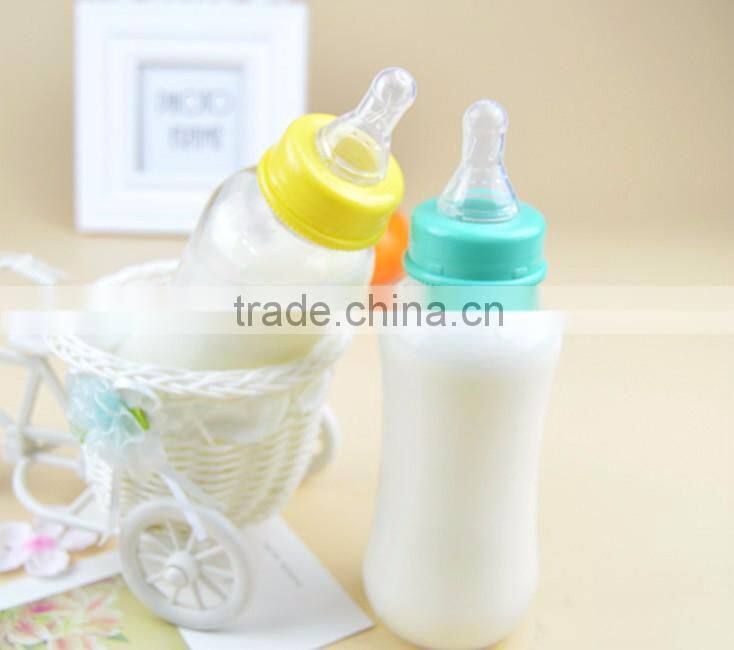 Eco-friendly FDA silicone baby feeding bottle/wholesale baby bottle
