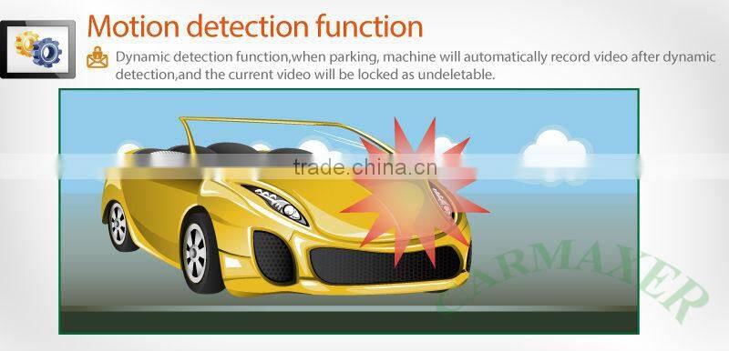 new fasion dual camera car black box car video camera recorder with gps