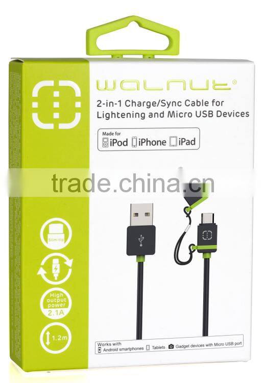 save 20% Micro to MFI ( 2 in 1) charge and sync Cable