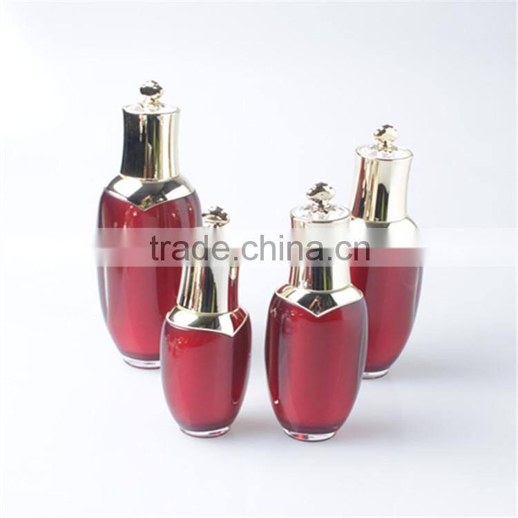 Wholesale luxury colorful bottle cream acrylic cosmetic container