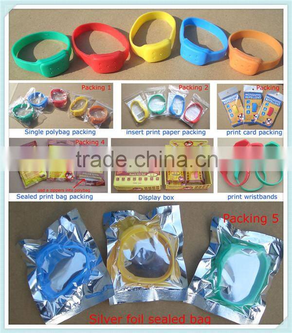Silicone Mosquito Repellent Bracelet indoor outdoor Insect repellent