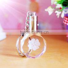 Best selling 3d laser crystal key chain