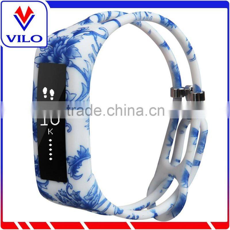 2016 Ajustable Replacement Band For Fitbit Alta, Colorful Pattern Silicone Watch Strap For Fitbit Alta Rubber Wrist Band