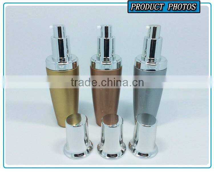 50ml cosmetic glass lotion bottles with silver pump cap