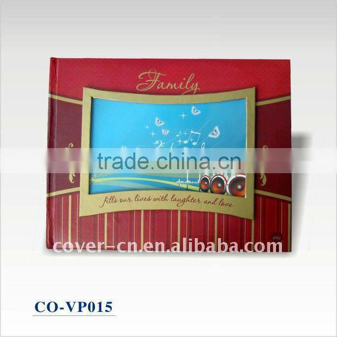 Novelty Paper wedding/ family Photo adhesive paper photo book with Music full with love photo frame