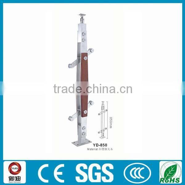 wood stainless steel baluster / handrail post/poles for staircase