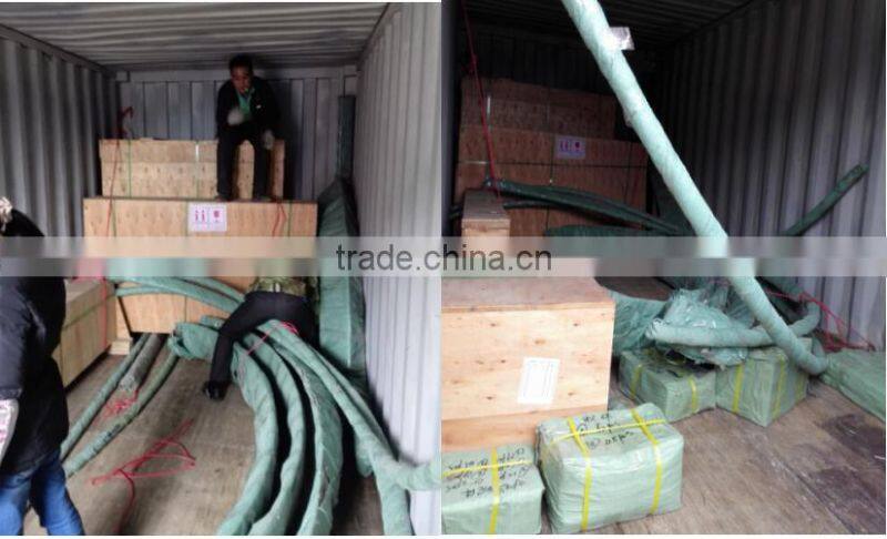 New arrival modern stainless steel glass curved staircase design