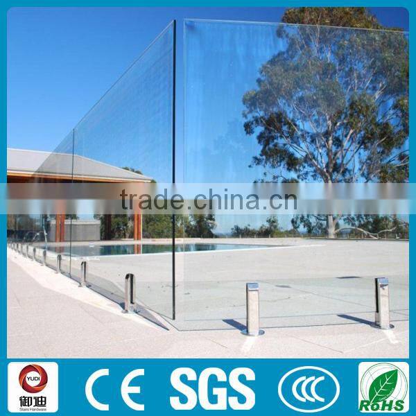 Framelss glass pool fence stainless steel spigot