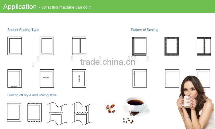 Roller Pressing Type 3 or 4 sides sealing automatic ketchup piston filling equipment