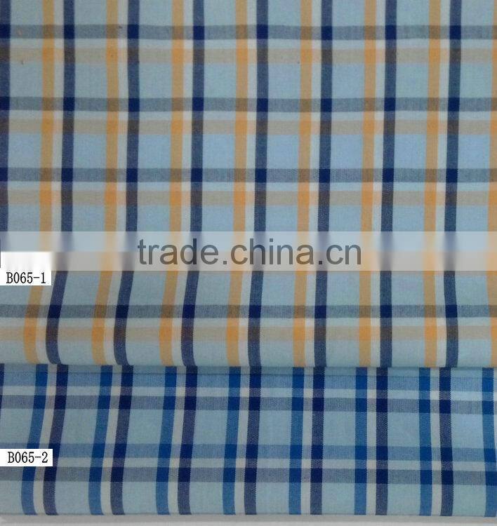 100%cotton yarn dyed check for men's and lady's shirt with ready bulk