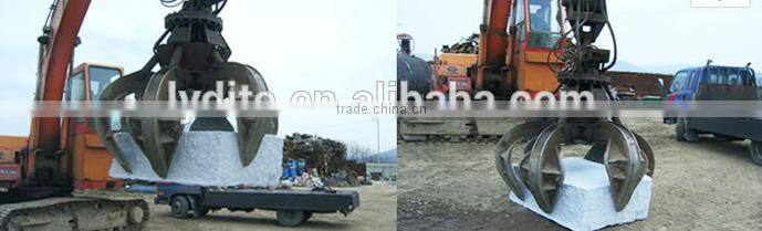 tractor excavator high quality orange grab bucket