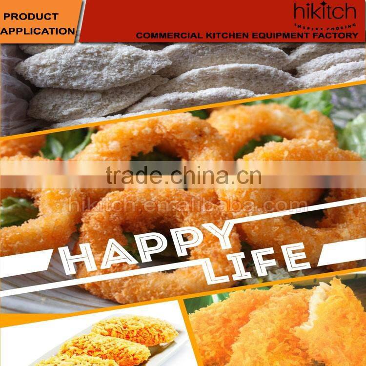 Commercial stainless steel meat wrapping powder table chicken breading table