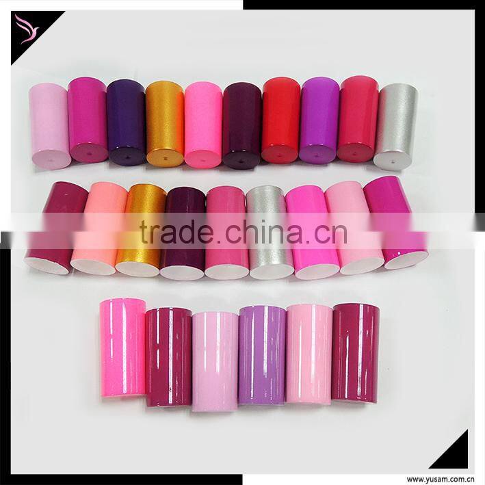 Classy colorful Plastic nail polish bottle screw caps with Color coating