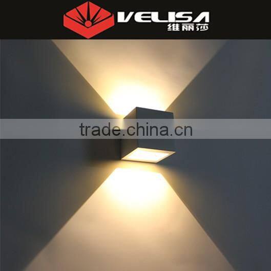 Alibaba express china 2x3w outdoor & exterior wall led light /wall light led/wall pack /wall cube outdoor manufacturers china
