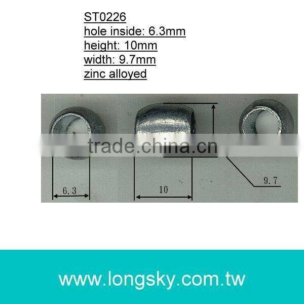 (#ST0225) bell shape zinc alloyed metal cord end stopper