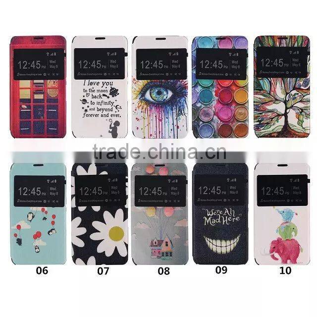 PU sublimation print custom cell phone case for SONY E4 edge