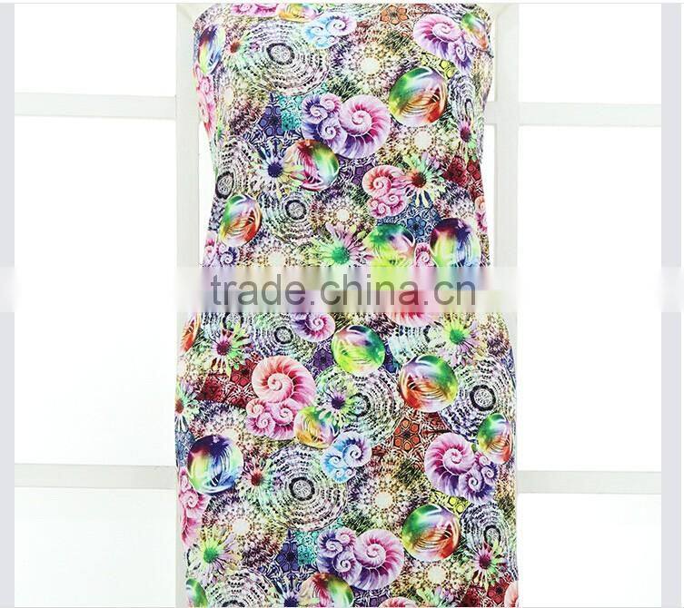 Supply garment material rayon digital printed fabric
