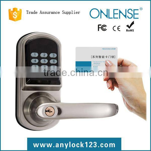 indoor digital lock with mf card key for apartment