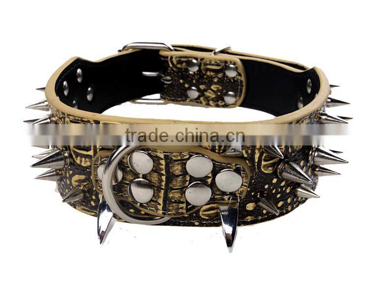 High quality pet dog collar pet collar factory dog collar genuine leather